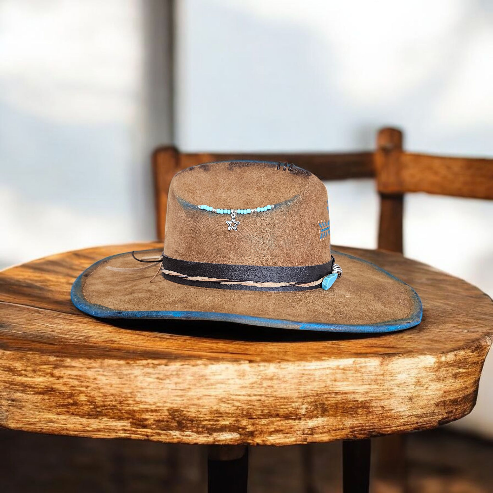 Brown Suede Western Hat Medium